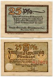 Банкнота (нотгельд) 25 пфеннингов 1921 года.Веймарская Республика( Германия)