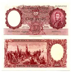Банкнота 100 песо 1960 года Аргентина