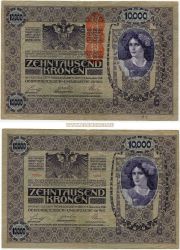 Банкнота 10000 крон 1918 (1919) года. Австрия