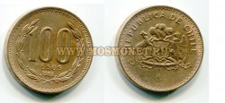 Монета 100 песо 1993 год Чили.