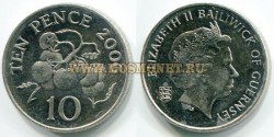 Монета 10 пенсов 2006 года Гернси