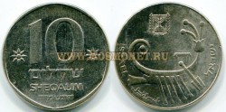 Монета 10 шекелей 1984 год Израиль.