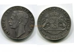 Монета серебряная 1 талер 1860 года.Нассау ( Багамские острова)