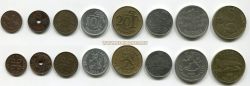 Набор из 8-ми монет 1941-1994 года. Финляндия