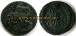 Монета медная 1 копейка 1789 года. Императрица Екатерина II
