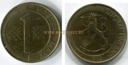 Монета 1 марка 1993 года. Финляндия