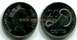 Монета 20 центов 2010 год Фиджи.