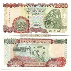 Банкнота 2000 седи 2003 год Гана.