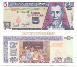 Банкнота 5 кетсаль 2006 год Гватемала