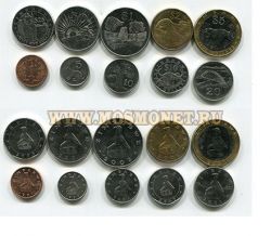 Набор из 10-ти монет 1997-2003 года. Зимбабве