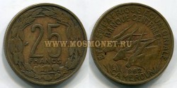 Монета 25 франков 1962 год Камерун