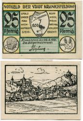 Банкнота (нотгельд) 25 пфеннингов 1921 года.Веймарская Республика( Германия)