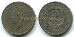 Монета 3 пенса 1946 года Британская Западная Африка