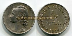 Монета 4 сентаво 1919 года. Португалия