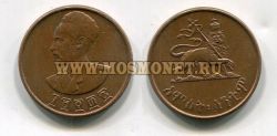Монета 5 центов 1936 года. Эфиопия