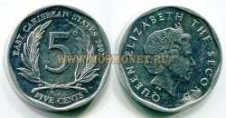 Монета 5 центов 2002 год Англия.