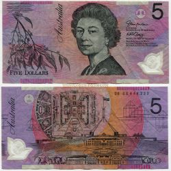 Банкнота 5 долларов 2006 года. Австралия.