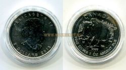 Монета серебряная 5 долларов 2013 года Канада