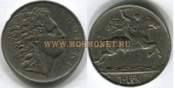 Монета 1 лек 1927 год Албания