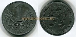Монета 1 крона 1942 года Богемия