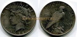Монета серебряная 1 доллар 1922 года США