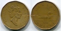 Монета 1 доллар 1990 года. Канада