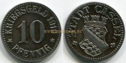 Монета (нотгельд) 10 пфеннигов 1919 года. Кассель (Германия)