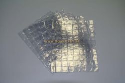 Комплект из 6-и прозрачных пластиковых листов с клапанами для альбома "Монеты регулярного выпуска с 1992"