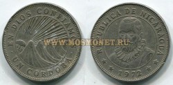 Монета 1 кордоба Республика Никарагуа 1972