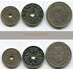 Набор из 3-х монет 1961-2000 гг. Дания
