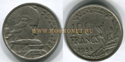 Монета 100 франков 1955 год, Франция