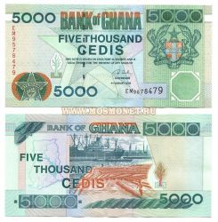Банкнота 5000 седи 2006 год Гана.