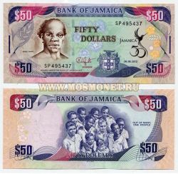 Банкнота 50 долларов 2007 года Ямайка