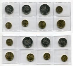 Набор из 8-ми монет 1992-1998 гг. Лесото.