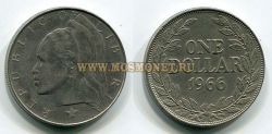 Монета 1 доллар 1966 год Либерия