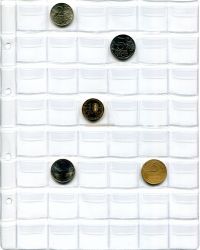 Лист с клапанами для 48 монет М48 (формат Оптима, Россия)