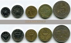 Набор из 5-ти монет 1977-1986 гг. Мадагаскар