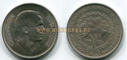 Монета 25 динаров 1969 года Иордания