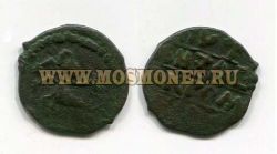 Монета медная пуло XV века Великое Княжество Тверское