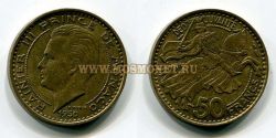 Монета 50 франков 1950 года Монако