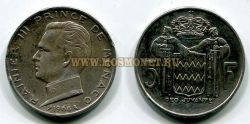 Монета 5 франков 1966 года Монако