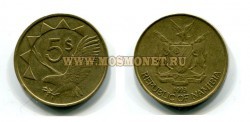 Монета 5 долларов 1993 год Намибия