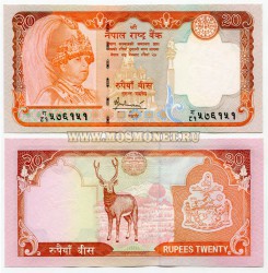Банкнота 20 рупий 2002 года Непал