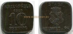 Монета (нотгельд) 10 пфеннигов 1919 года. Неувид (Германия)