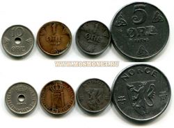 Набор из 4-х монет Норвегия