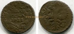 Монета медная полушка 1731 года. Императрица Анна Иоановна