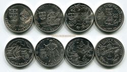 Набор из 4-х монет 200 эскудо 1995 года Португалия