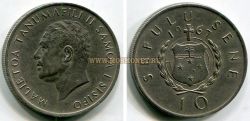 Монета 10 сене 1967 года. Самоа