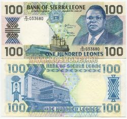 Банкнота 100 леоне 1990 год Сьерра-Леоне