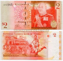 Банкнота 2 паанга 2008 год Тонга